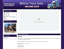 Tablet Screenshot of beltrantrucksales.com